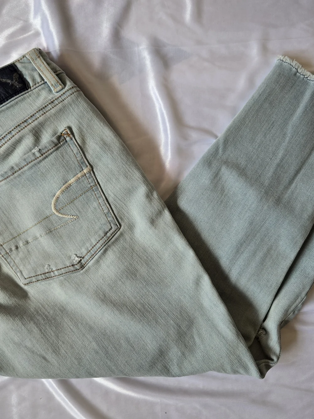 American Eagle Outfitters Light Mint Skinny Jeans